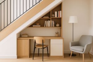 aménager sous un escalier ouvert