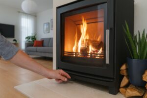 reglage du debit d'air d'un poele à granules