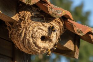 Nid de bourdon sous toit : qui appeler ?