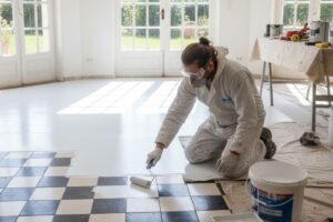 Peindre carrelage au sol