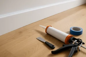 Espace entre plinthe et parquet