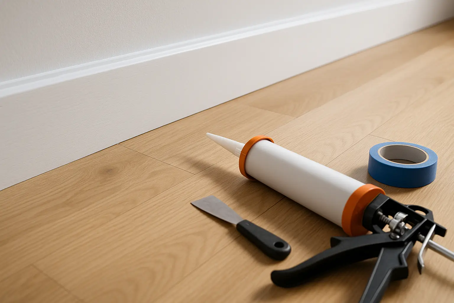 Espace entre plinthe et parquet