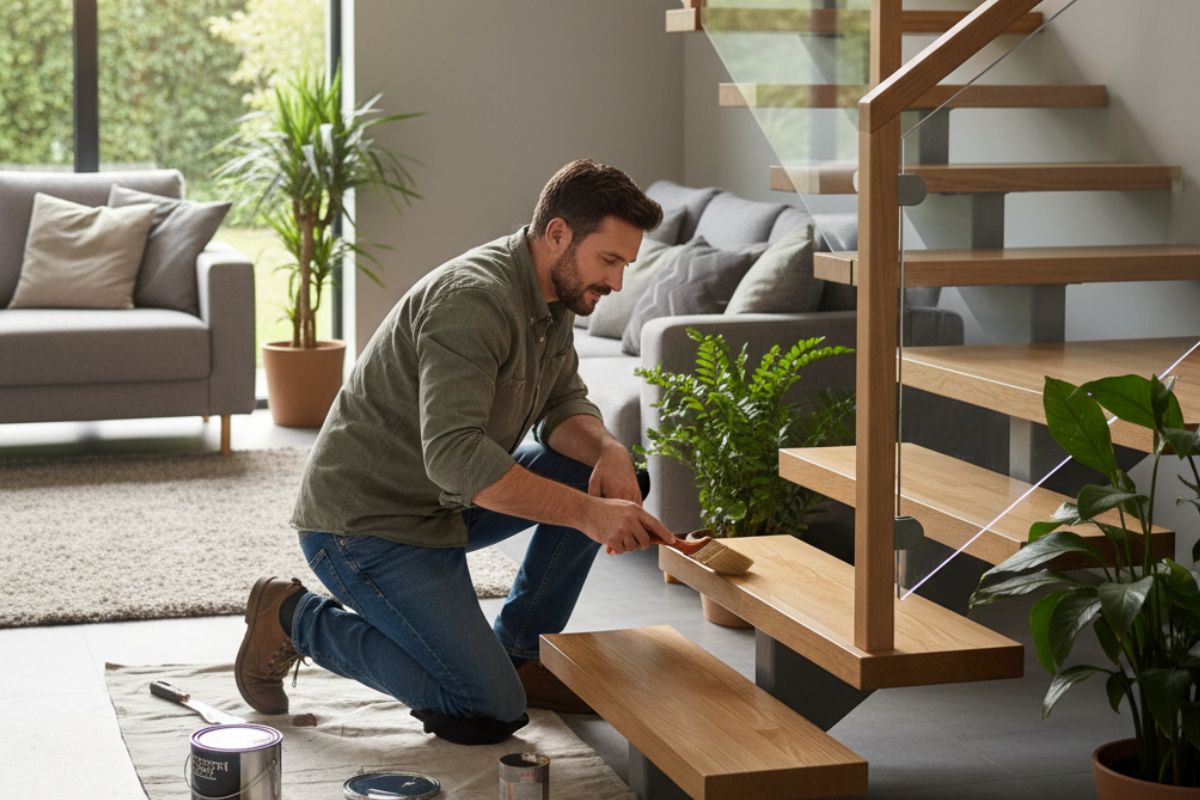 Vernir son escalier en bois