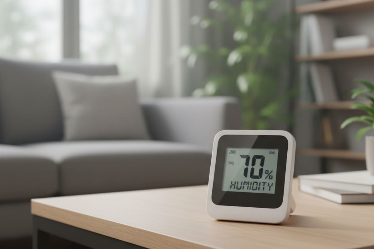 Taux d'humidité de 70 % à la maison