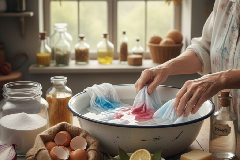 les astuces de grand-mère pour le linge déteint