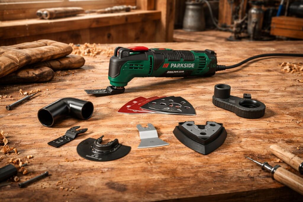 Compatibilité des accessoires multifonction Parkside