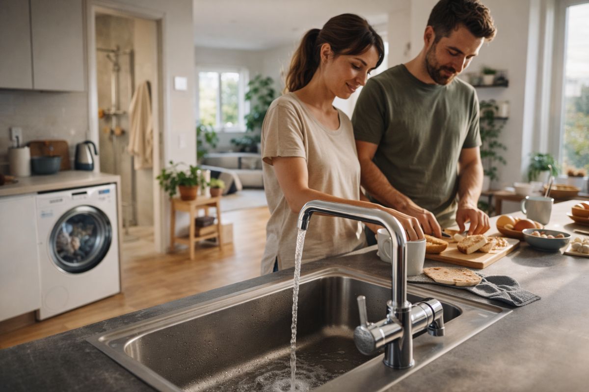 Consommation d'eau moyenne pour 2 personnes