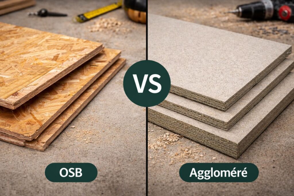 Plancher aggloméré ou OSB