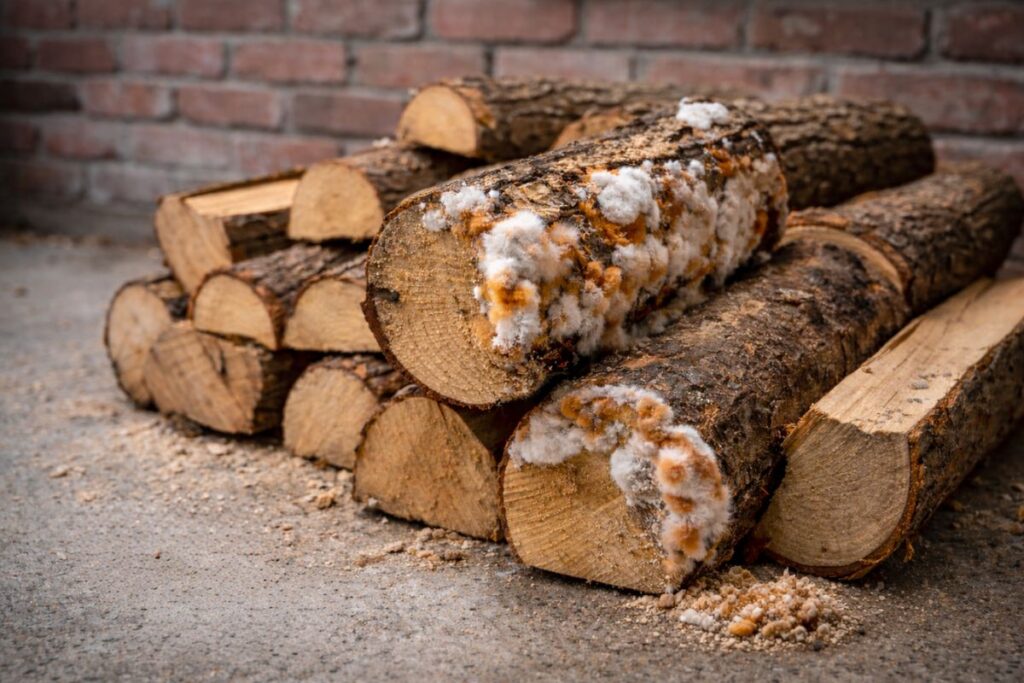 merules sur bois chauffage