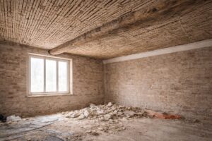 plafond en plâtre sur lattis