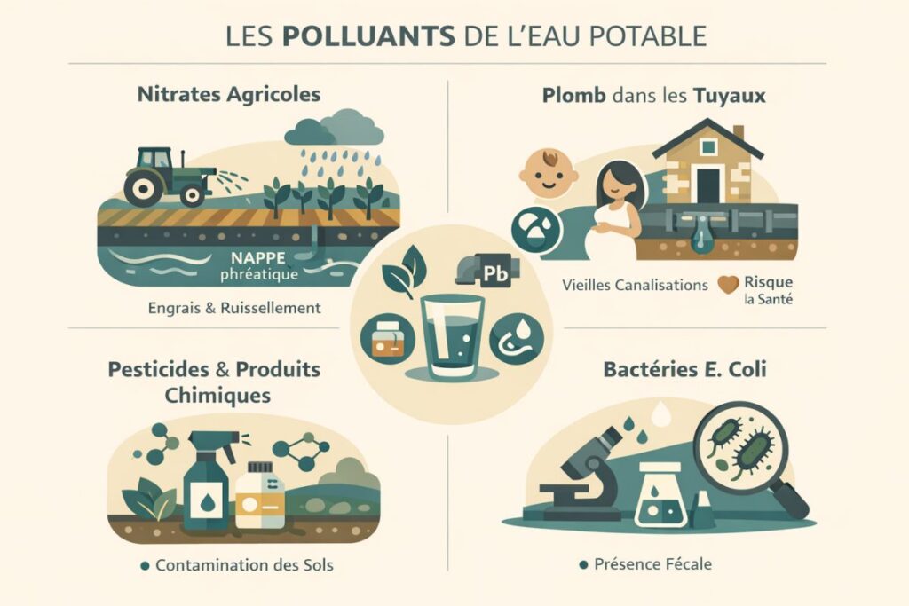 Polluants de l'eau potable