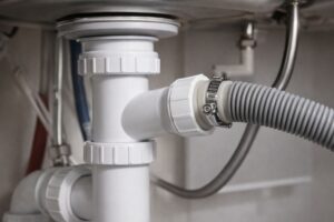 raccordement au siphon d’évier