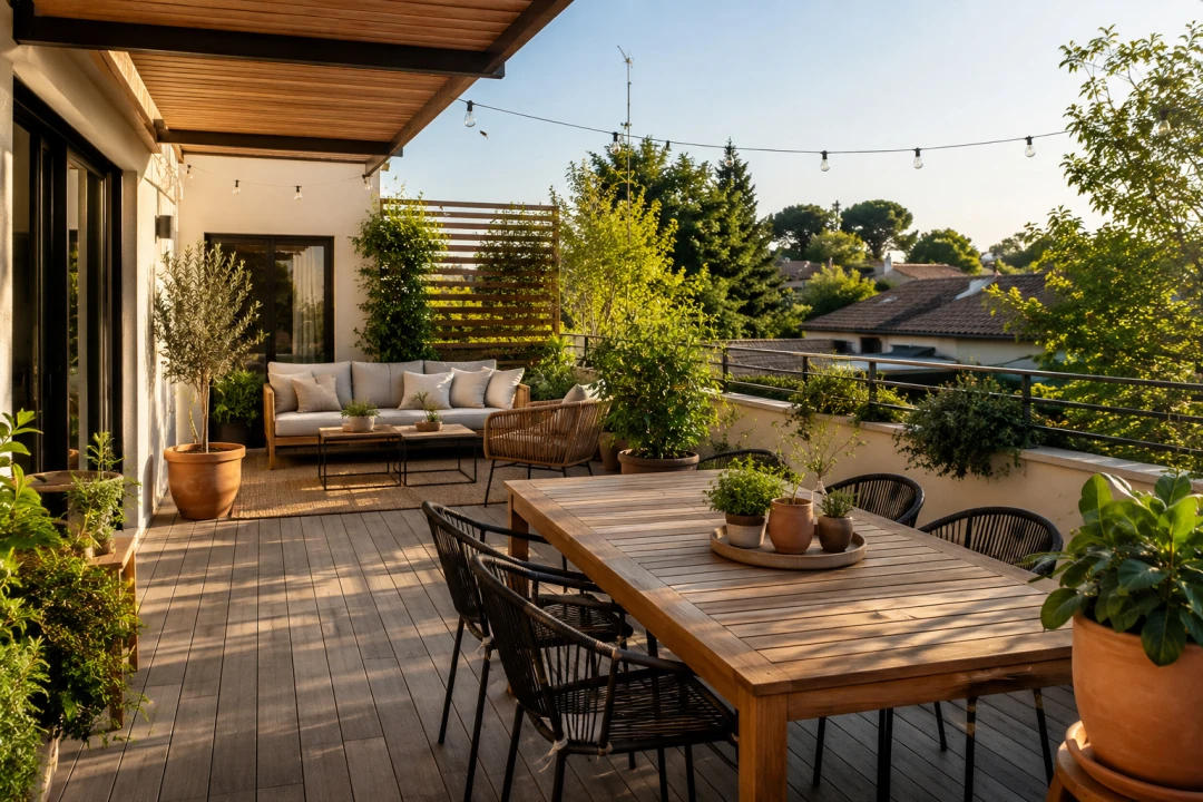 Comment aménager une terrasse extérieure conviviale et pratique ?